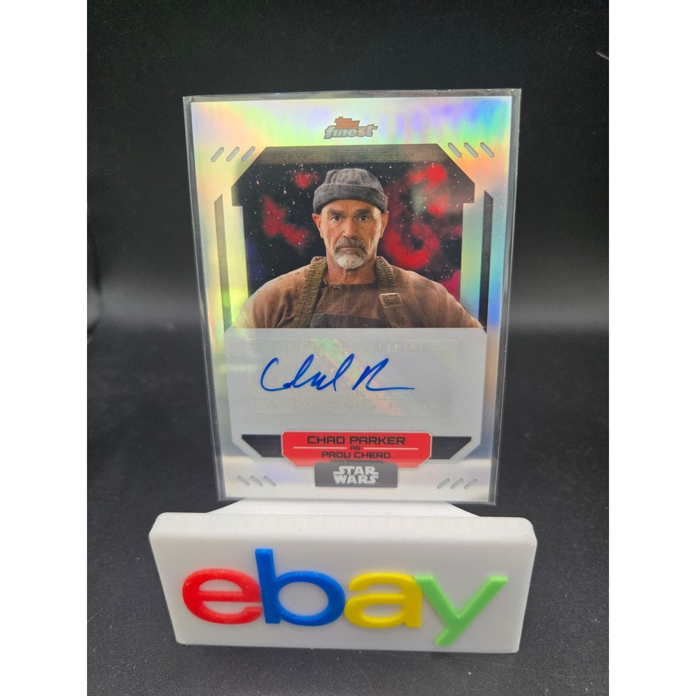 2023 Topps Finest Star Wars Chad Parker Padu Cherd Auto Autograph Card FA-CP